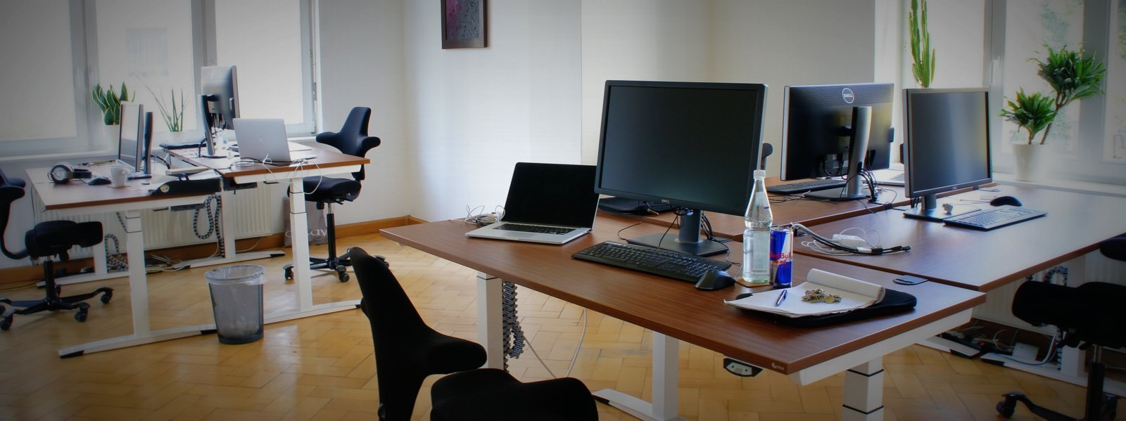 Büro im Sonnenschein